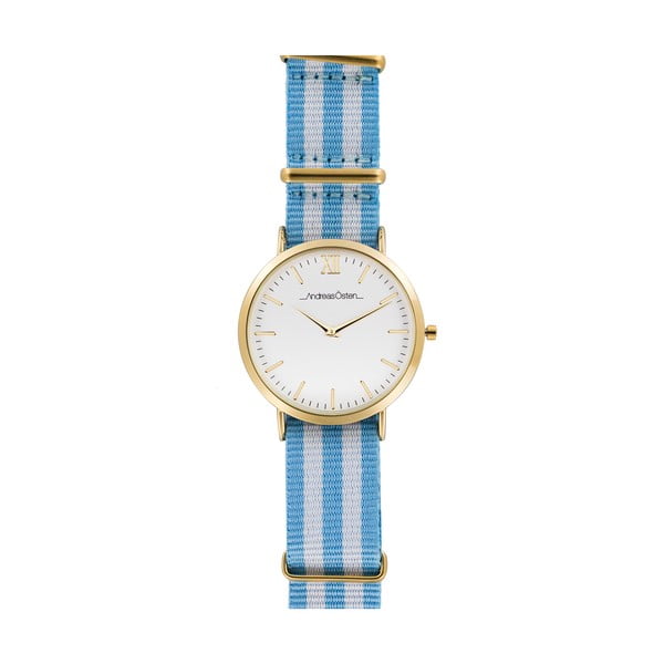 Dámske hodinky s modro-bielym remienkom Andreas Östen Genna II