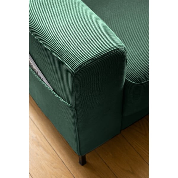 Tmavozelené menčestrové kreslo Lofty Lilly – Miuform-image-4