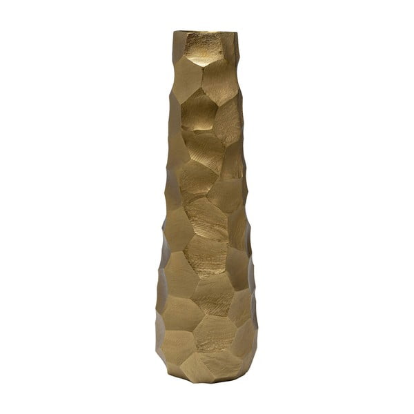 Hliníková váza v zlatej farbe Kare Design Aria, výška 60 cm