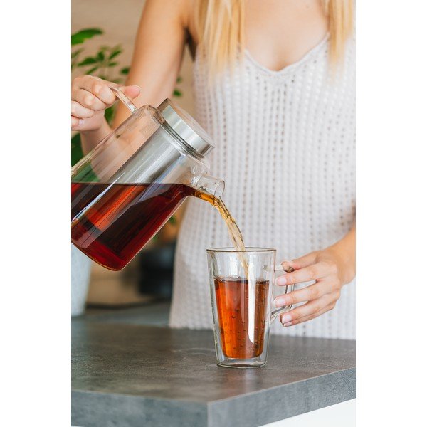 Sklenená čajová kanvica Vialli Design, 1,5 l-image-4