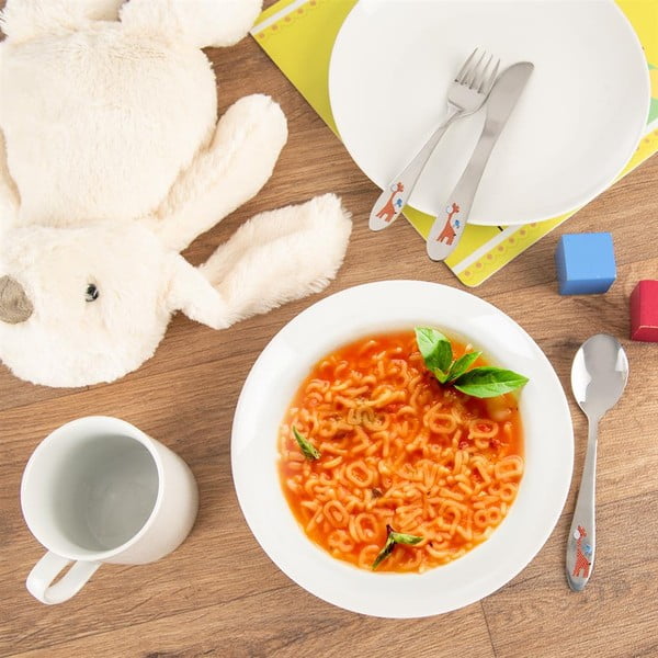 Antikoro detský príbor v striebornej farbe 3 ks - Orion-image-1