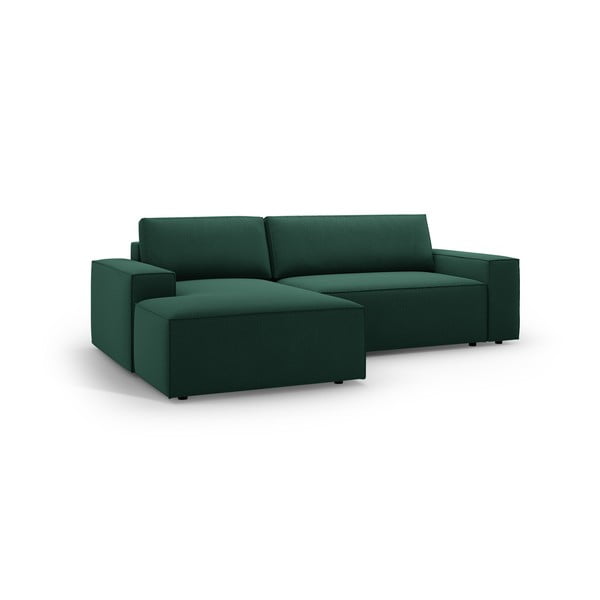 Zelená rozkladacia rohová pohovka (ľavý roh) Jodie – Micadoni Home-image-2