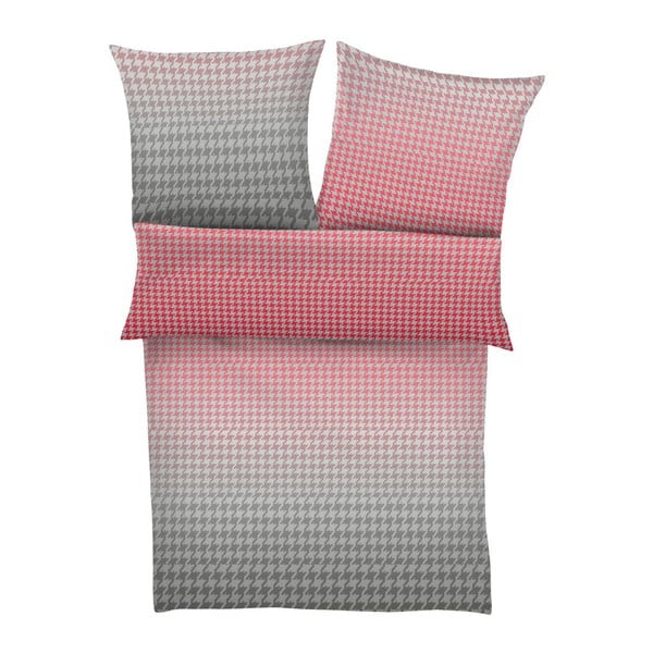Obliečky Maco Satin Pink/Grey, 200x200 cm