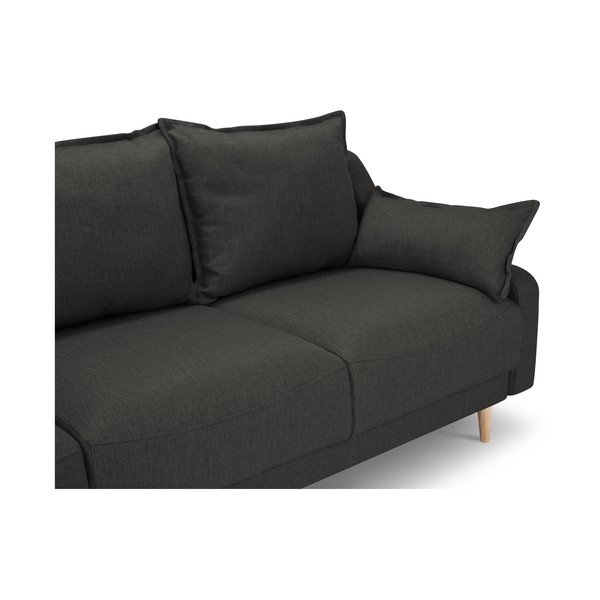 Tmavosivá rozkladacia pohovka s úložným priestorom Mazzini Sofas Freesia-image-3