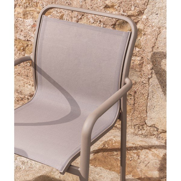 Taupe záhradná stolička Luri – Kave Home-image-4
