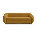 Ženilková rozkladacia pohovka v horčicovej farbe 228 cm Neyo – Bobochic Paris