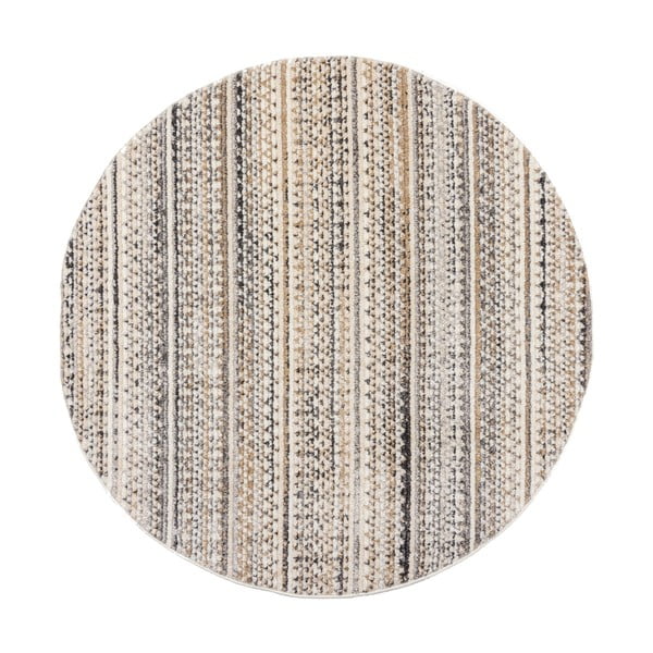 Béžový okrúhly koberec 140x140 cm Camino – Flair Rugs