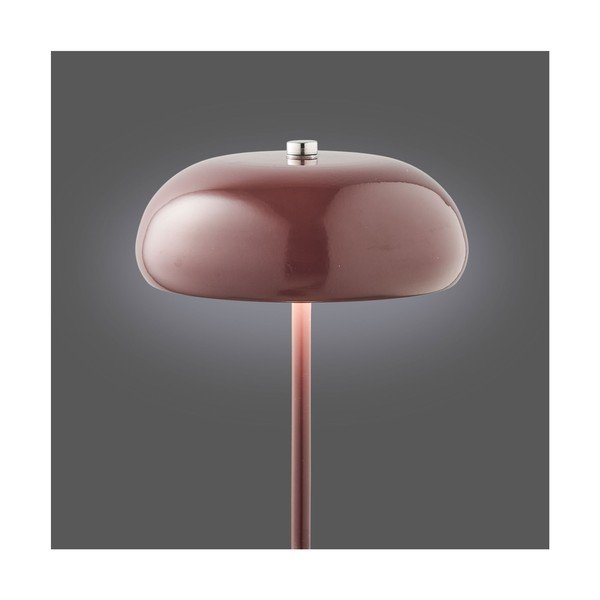 Vínovočervená kovová stolová lampa (výška  23 cm) Margate – House Nordic-image-3