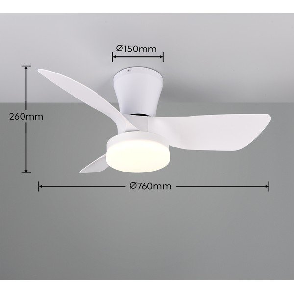 Biele LED stropné svietidlo Randers – Reality-image-3