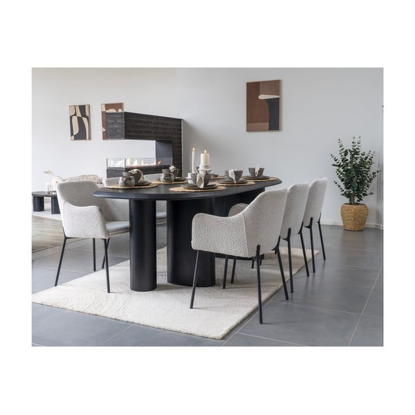 Sivé misky z kameniny v súprave 4 ks 1,5 l Selma – House Nordic-image-2