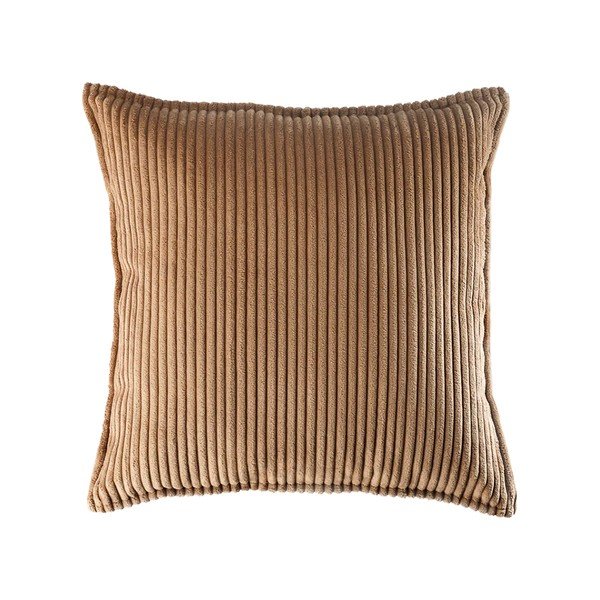 Hnedý menčestrový detský pohovkový vankúš Block – Wigiwama