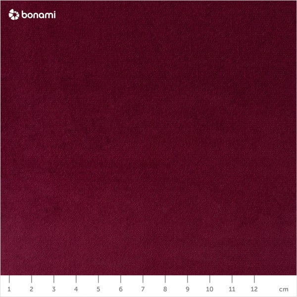 Vínovočervená pohovka s čiernymi nohami Mazzini Sofas Amelie, 188 cm-image-1