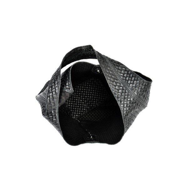 Čierna kožená kabelka Mangotti Bags Serena-image-3