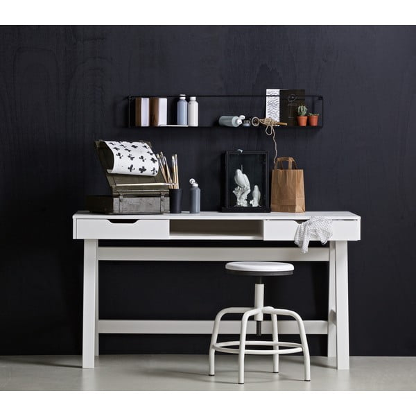 Biely písací stôl WOOOD Nikki-image-1