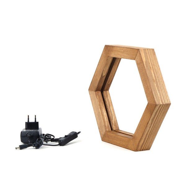 Drevené stolové svietidlo Honeybee