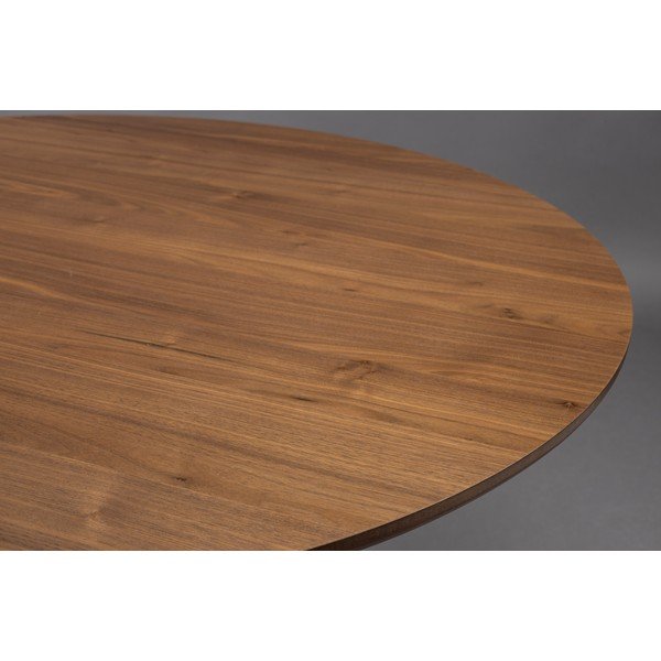 Okrúhly jedálenský stôl s doskou v dekore orechového dreva ø 120 cm Barlet – Dutchbone-image-4