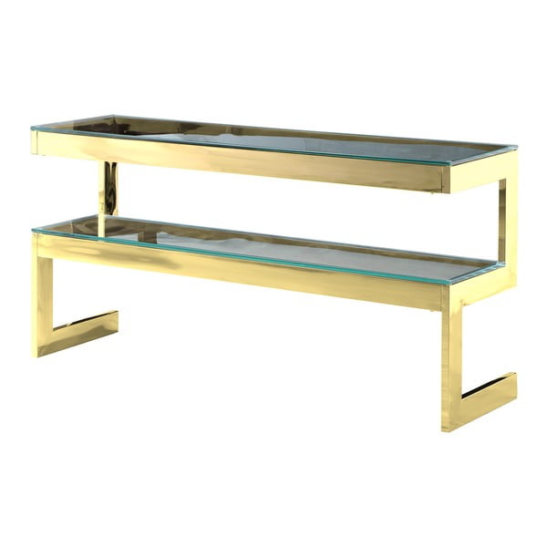 Konzolový stolík v zlatej farbe Artelore Kassia