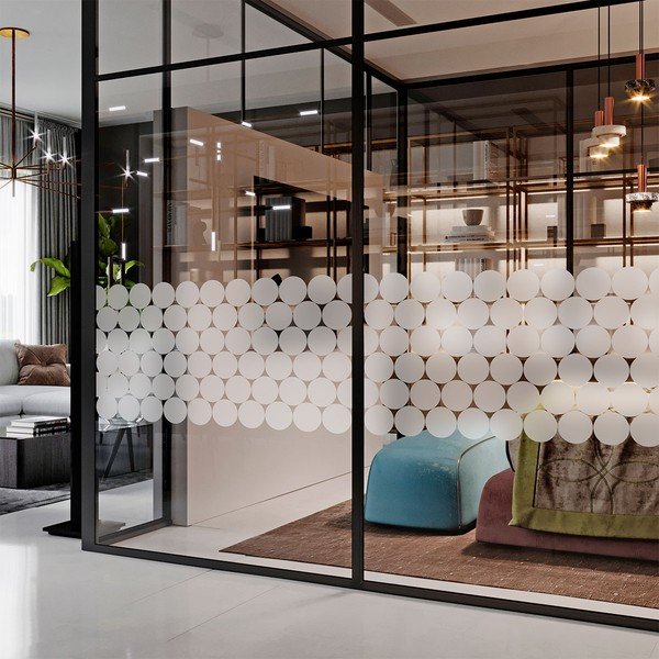 Samolepky na okno 50 ks 10x10 cm Clackout Circle – Ambiance-image-3