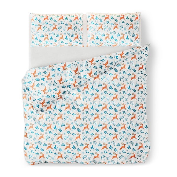 Flanelové obliečky na dvojlôžko AmeliaHome Snuggy Northpole, 200 x 200 cm