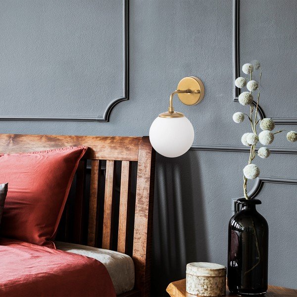 Nástenné svietidlo v zlatej farbe Horn – Opviq lights-image-2