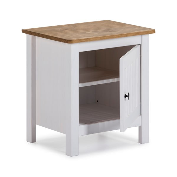 Biely drevený nočný stolík Marckeric Bruna-image-4