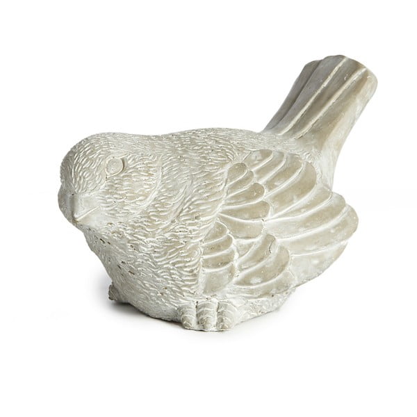 Sivá keramická dekorácia Simla Bird, výška 14 cm