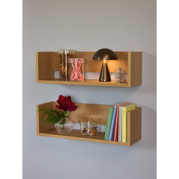 Polica v dekore duba v prírodnej farbe 64 cm Gap – Hübsch-image-3