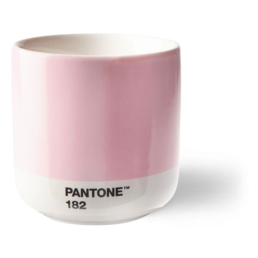 Ružový keramický termohrnček Pantone Cortado, 175 ml