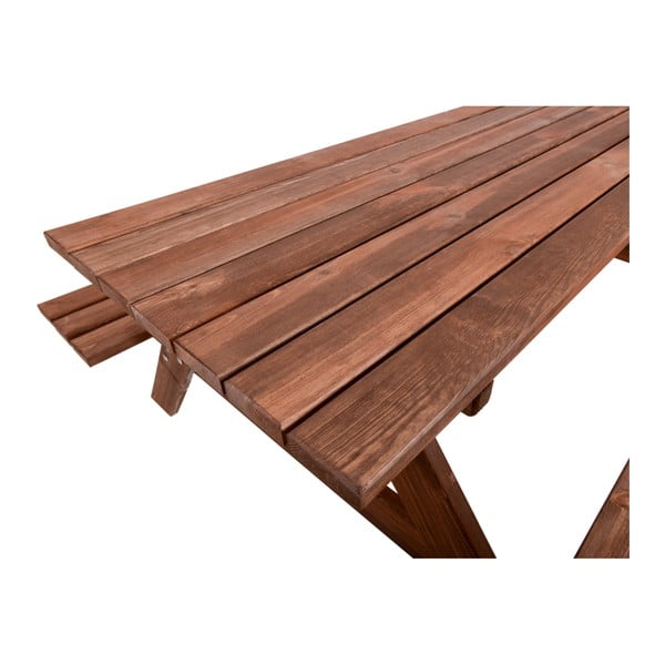 Záhradný jedálenský set z borovicového dreva pre 6 Piknik - Rojaplast-image-4