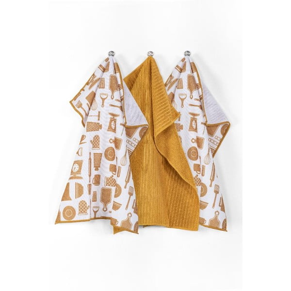 Utierky v súprave 3 ks z mikrovlákna 48x40 cm Essential - Tiseco Home Studio