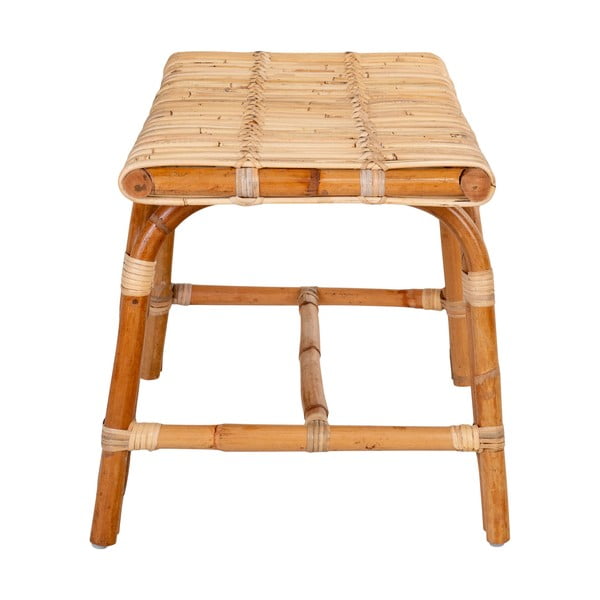 Ratanová záhradná lavica v prírodnej farbe Aveiro – House Nordic-image-2