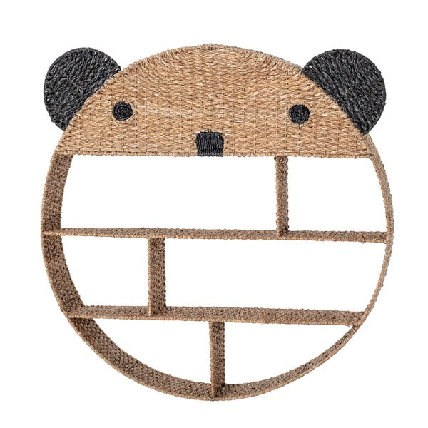 Detská nástenná knižnica z morskej trávy v prírodnej farbe 91,5x98 cm Ghalia – Bloomingville Mini-image-2