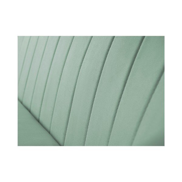 Mentolovozelená pohovka pre dvoch Mazzini Sofas Toscane, čierne nohy-image-4