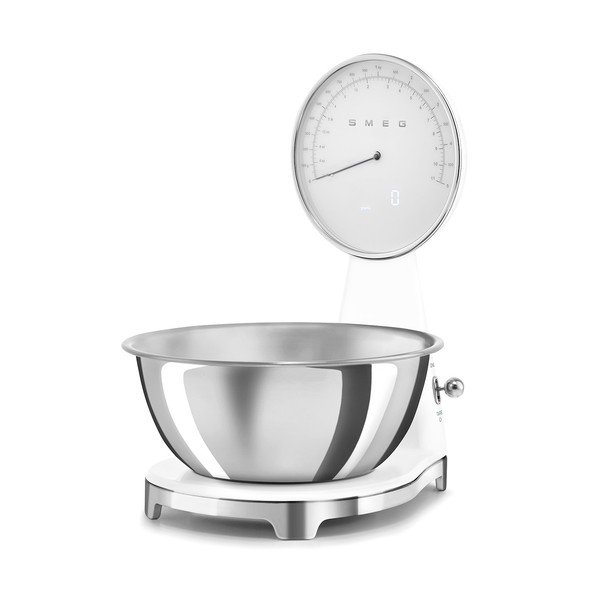 Biela plastová digitálna kuchynská váha – SMEG-image-4