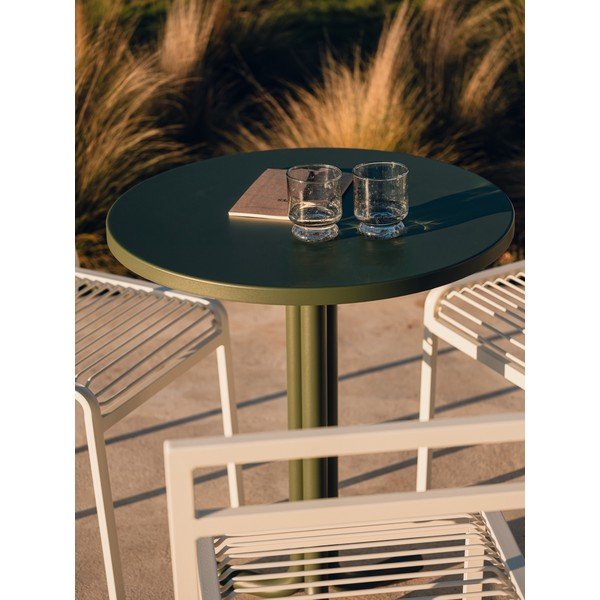 Kovový okrúhly záhradný jedálenský stôl ø 59 cm Nokk – noo.ma-image-3