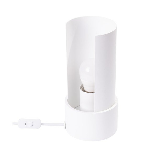 Biela stolová lampa (výška  21 cm) Aurea – Sollux