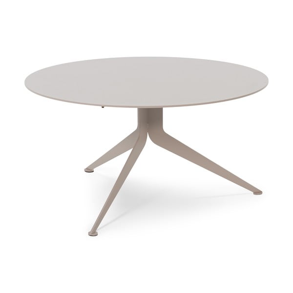 Sivo-béžový kovový okrúhly konferenčný stolík ø 76 cm Daley – Spinder Design