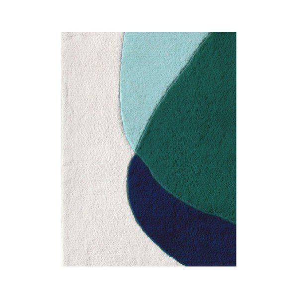 Zeleno-sivý koberec z čistej vlny HARTÔ Jane, 180 × 220 cm-image-1