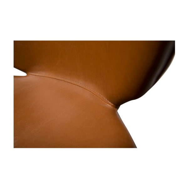 Hnedá koženková stolička DAN-FORM Denmark Cloud-image-2