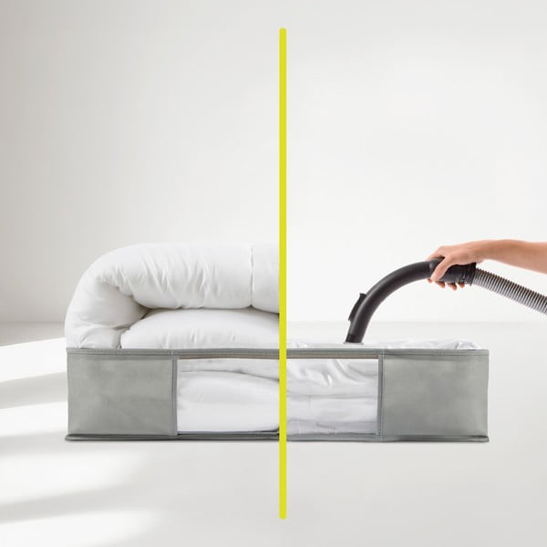 Vákuový plastový úložný box pod posteľ 60x45x15 cm – Homéa