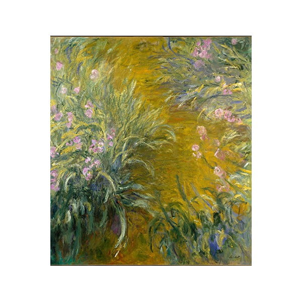 Obraz Claude Monet - The Path through the Irises, 80x70 cm