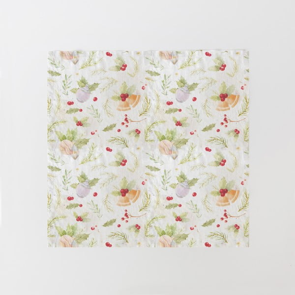 Súprava 2 vianočných ľanových obrúskov Linen Tales Merry, 40 x 40 cm-image-1