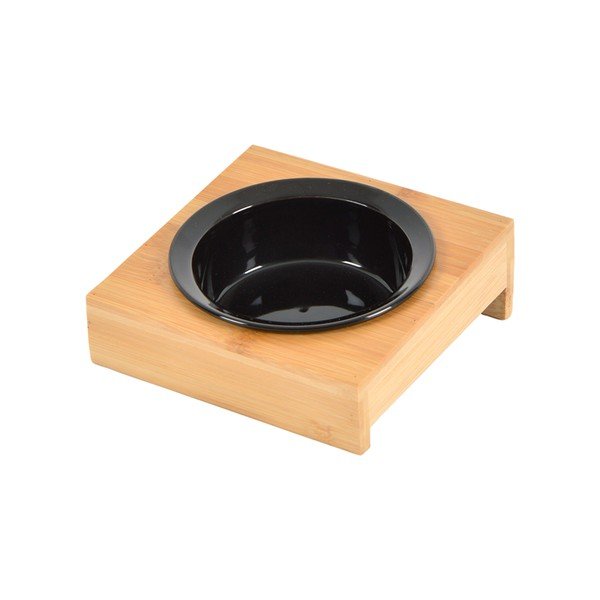 Bambusová miska s podstavcom pre psa ø 12 cm – Love Story