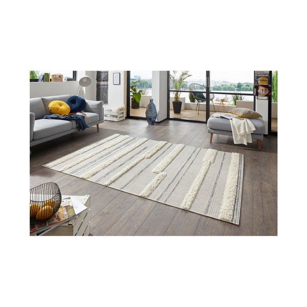 Sivý koberec Mint Rugs Handira Stripes, 77 × 150 cm-image-3