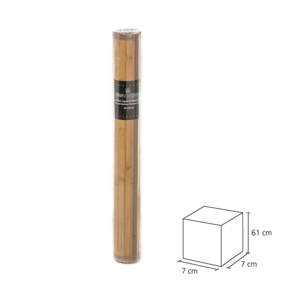 Bambusový koberec v prírodnej farbe 60x90 cm - Casa Selección-image-3