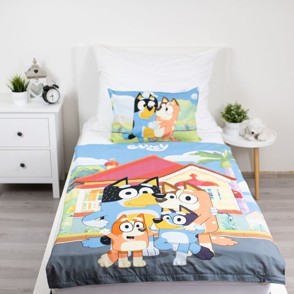 Bavlnená detská obliečka do postieľky 100x135 cm Bluey – Jerry Fabrics-image-1