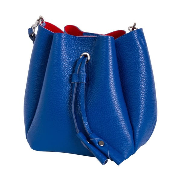 Modrá kabelka z pravej kože Andrea Cardone Lalia