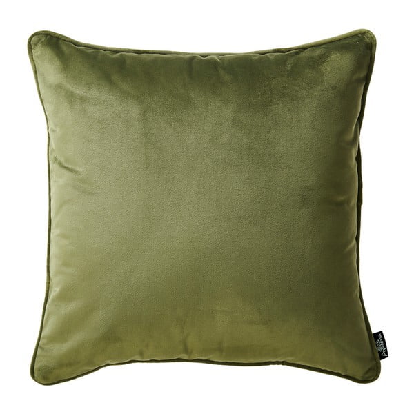Zelená obliečka na vankúš Apolena Velvet, 45 × 45 cm