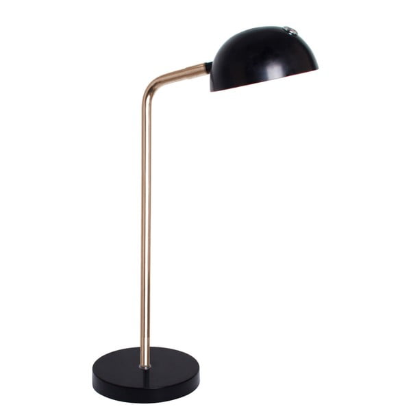Čierna stolová lampa SULION Mileto