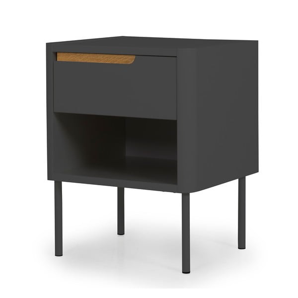 Antracitovosivý nočný stolík Tenzo Switch-image-2